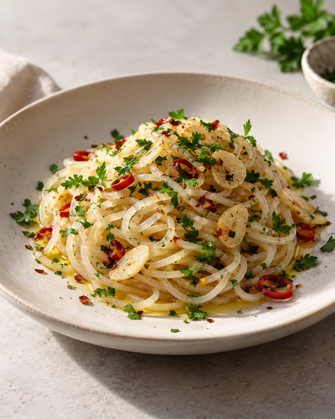 Spaghetti aglio, olio e peperoncino ZERO